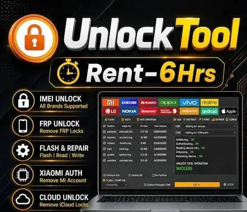 UNLOCKTOOL RENT 6 HOUR LOGIN